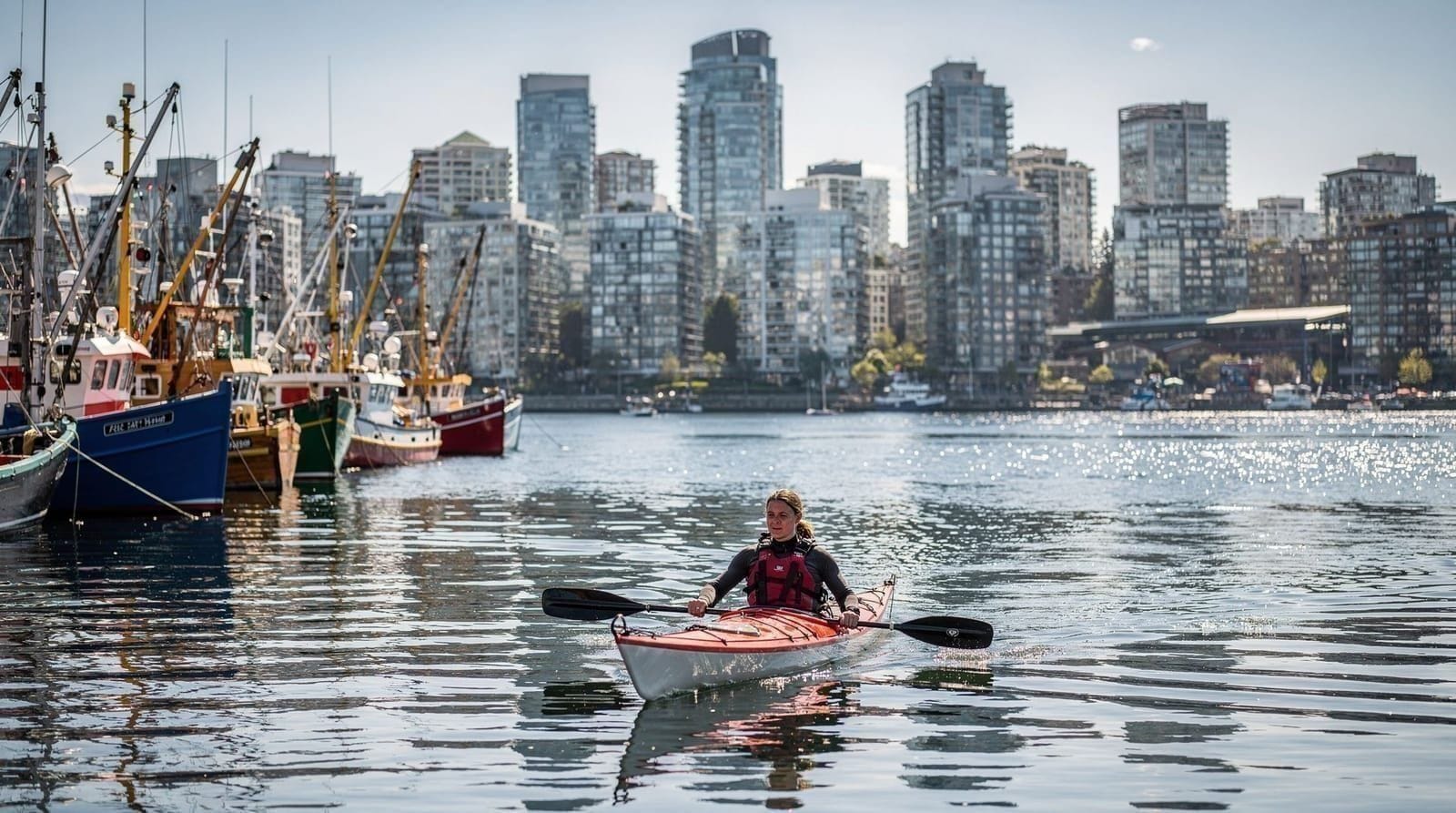 Kayaking False Creek and Granville Island